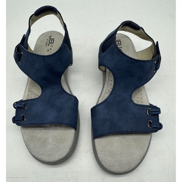 JBU By Jambu Womens Alice Vegan Flats Sandals Size 9M Blue Casual Slingback - Picture 4 of 10